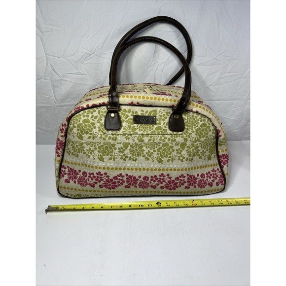 Billabong Handbags - Billabong flower overnight bag - Green, Yellow & Pink Billabong flower tote Bag